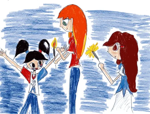 Thumbnail of Fourth of July (drawing)