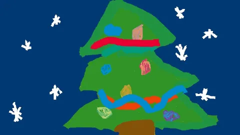 Thumbnail of Christmas Tree (drawing)
