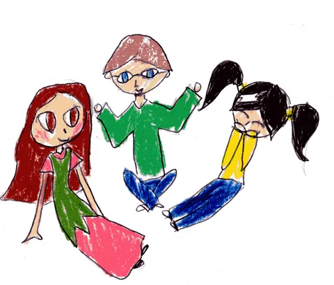 Three Friends (drawing)